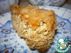 Рецепт Яблочный десерт с овсяными хлопьями