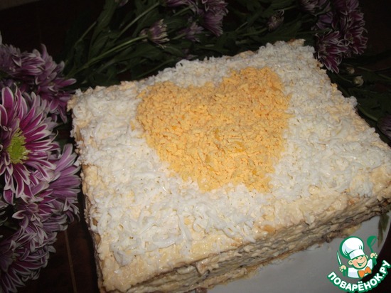 Закусочный "Наполеон" по рецепту xvostik312 https://www.povarenok.ru/recipes/show/51371/