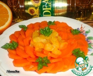 Рецепт Морковь с имбирём и апельсином