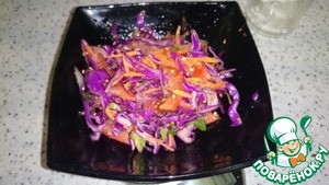 Рецепт Овощной салат с красной капустой