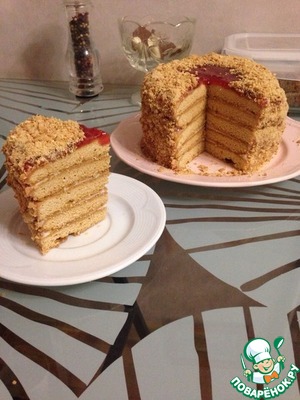 Рецепт Медовый торт "Рыжик"