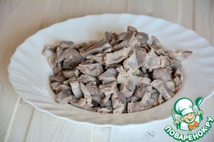 Фрикасе из куриных желудочков ингредиенты Фрикасе из куриных желудочков ингредиенты