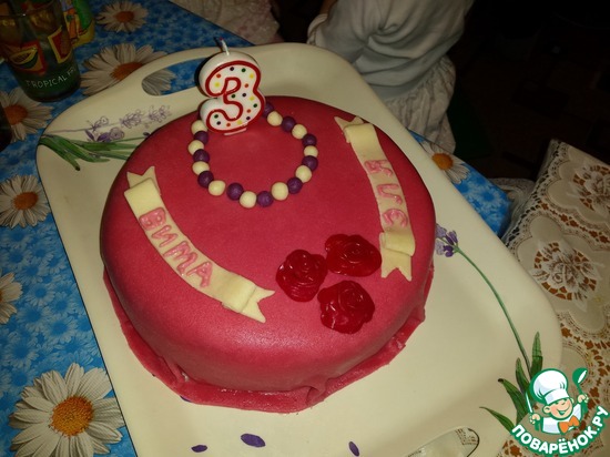 Моя первая работа с мастикой