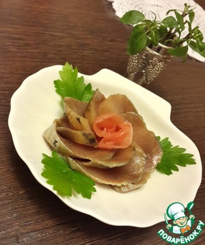 Рецепт Селедочка коньячно-териячная