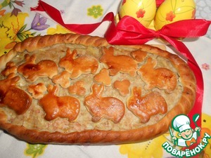 Рецепт Картофельно-мясной пирог к Пасхе
