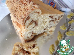 Рецепт Хлеб праздничный со штрейзелем