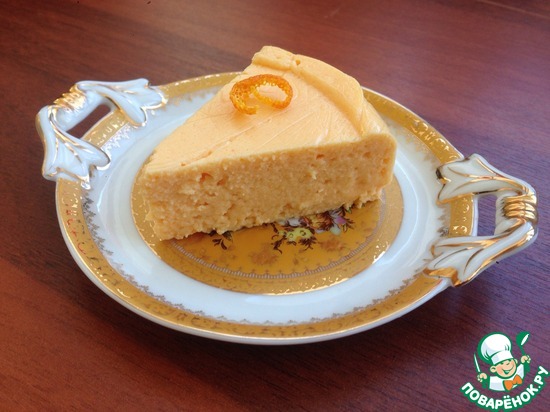 Тыквенный чизкейк, приготовленный в пароварке