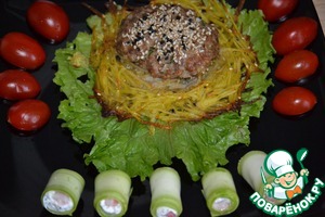 Рецепт Картофельные гнезда по-восточному