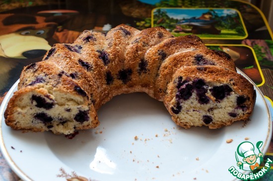 Пирог с черникой