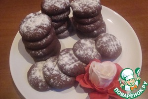 Рецепт Печенье "Шоколадно-малиновое"