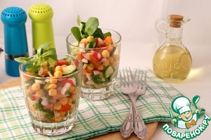 Рецепт Весенний салат с нутом