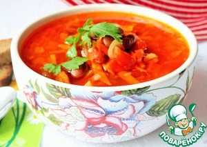 Рецепт Мексиканский суп с фасолью