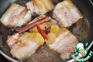 Свинина, тушенная по-красному, пошаговый рецепт с фото