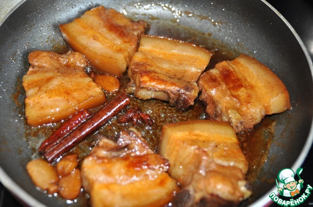 свинина хуншао жоу. свинина хуншао. хонг шао роу. свинина мао. грудинка мао.