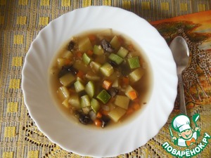 Сытный суп из чечевицы с грибами и картофелем, пошаговый рецепт с фото
