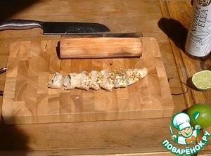 Рецепт Куриная грудка с лаймом в гриль-бумаге