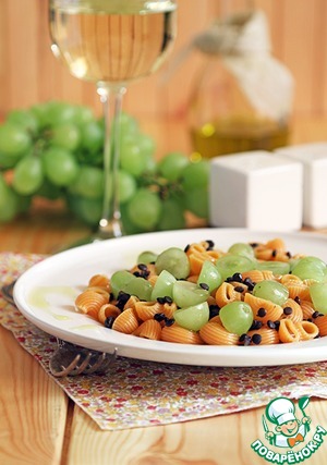 Рецепт Паста с чечевицей и виноградом