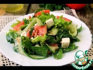 Рецепт Овощной салат с фетой
