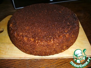 Арахисовый торт Коровка с кремом из вареной сгущенки, рецепт с фото