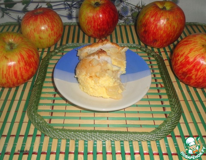 Рецепт: Яблочно-творожное суфле