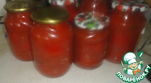 Рецепт Пряные помидоры в собственном соку