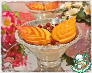 Рецепт Рисовый десерт с персиком "Наслаждение"