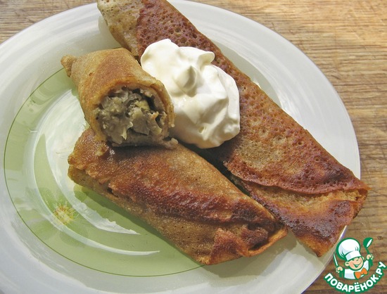 Блинчики с капустно-сырной начинкой по рецепту Galchonok22