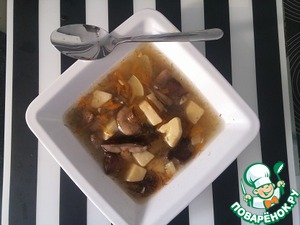 Рецепт Суп грибной с кабачками