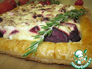 Рецепт Рецепт-Пирог со свёклою и козьим сыром
