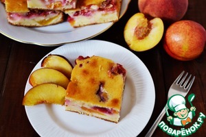 Рецепт Персиково-сливовый пирог