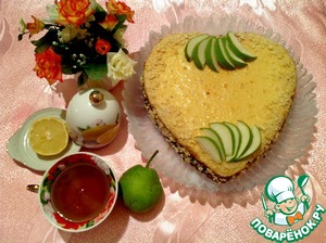 Рецепт Пирог "Влюбленная Груша" с лаймом и лимоном