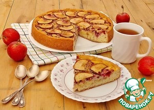 Рецепт Пирог с яблоками и брусникой