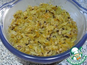 Рецепт Тушеная капуста с фасолью и имбирем