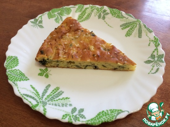 Капустный пирог "Остановиться невозможно" (в разрезе)