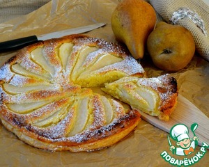 Рецепт Грушевый тарт с франжипаном