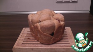 Рецепт Разборный хлеб с сыром и вялеными помидорами в хлебопечке