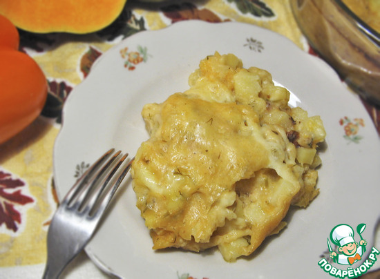 Гратен из картофеля и тыквы по рецепту Nienulka