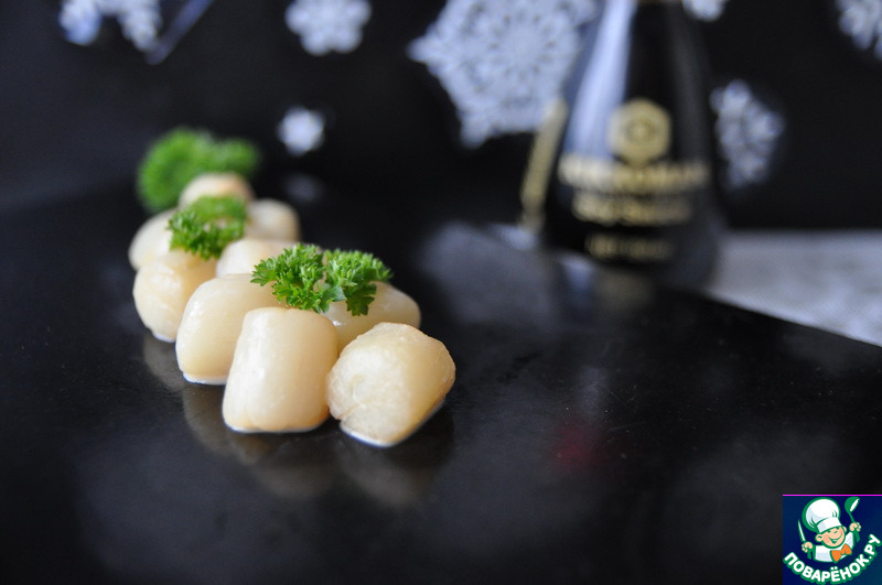 Морской гребешок в горчичном маринаде – кулинарный рецепт