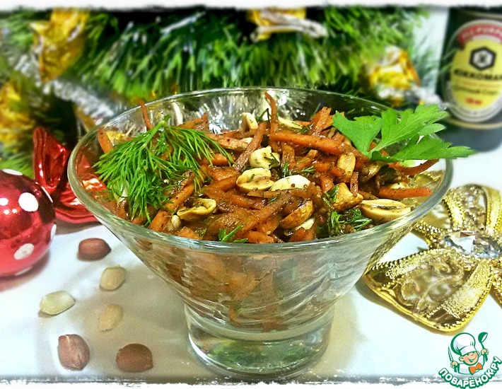 Салат из моркови и арахиса в восточном стиле — рецепт с фото пошагово