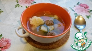 Рецепт Лёгкий суп с фрикадельками