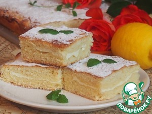 Творожно-лимонный пирог - пошаговый рецепт с фото на Повар.ру