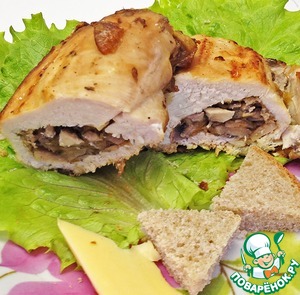 Рецепт Куриное филе с грибами и сыром