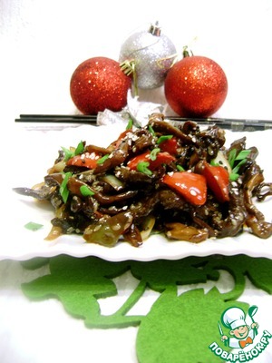 Рецепт Грибной салат на китайский лад