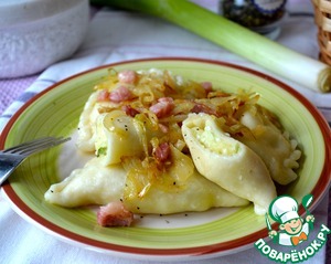 Рецепт Вареники с творогом и картошкой