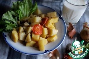 Рецепт Тушеный картофель в молоке в мультиварке