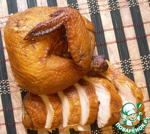 Рецепт Курица варено-копченая