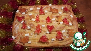 Рецепт Новогодний сладкий пирог "Ёлки в платьях"