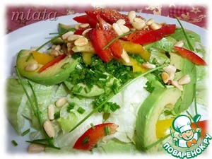 Рецепт Зеленый салат с болгарским перцем