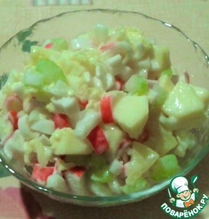 Салат "Белая ночь" — рецепт с фото пошагово