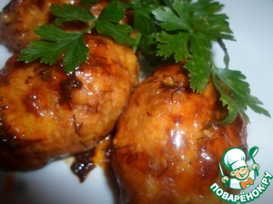 Рецепт Гречаники с начинкой, запеченные в соусе